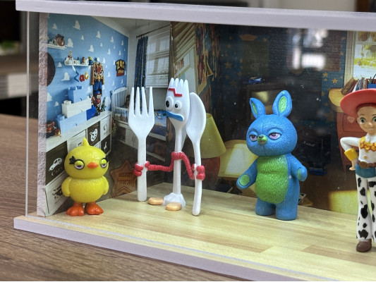 Toy story theme + custom text and photo + with LED light