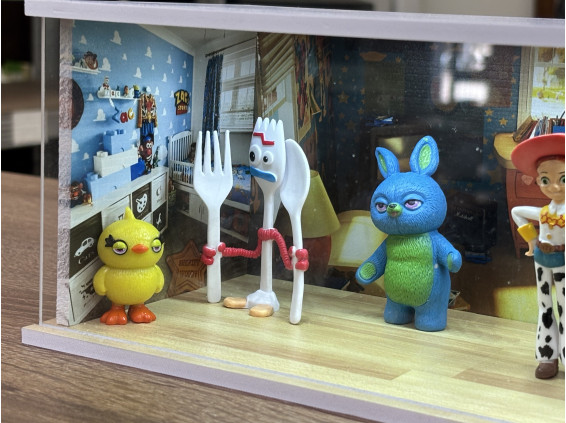 Toy story theme + custom text and photo + with LED light