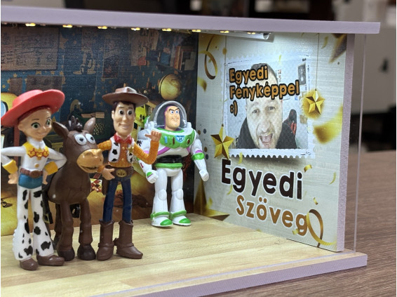 Toy story theme + custom text and photo + with LED light
