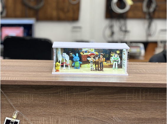 Toy story theme + custom text and photo + with LED light