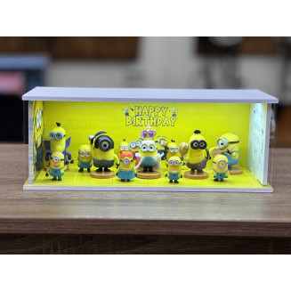 Minions themed diorama + with Characters + with LED light