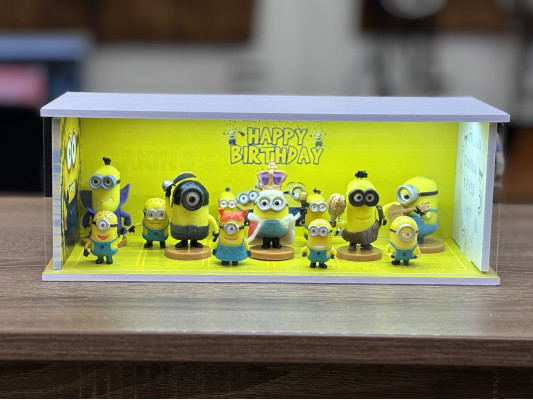 Minions themed diorama + with Characters + with LED light