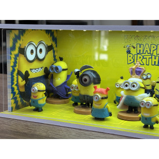 Minions themed diorama + with Characters + with LED light
