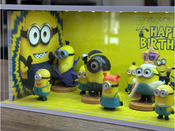Minions themed diorama + with Characters + with LED light