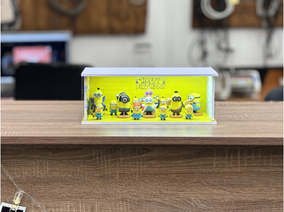 Minions themed diorama + with Characters + with LED light