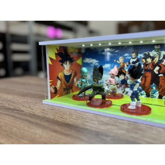 Dragon Ball themed diorama + unique photo and text + with LED light