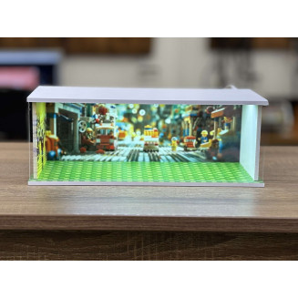 Empty diorama with your photos (bottom, left, right, back)