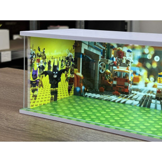 Empty diorama with your photos (bottom, left, right, back)
